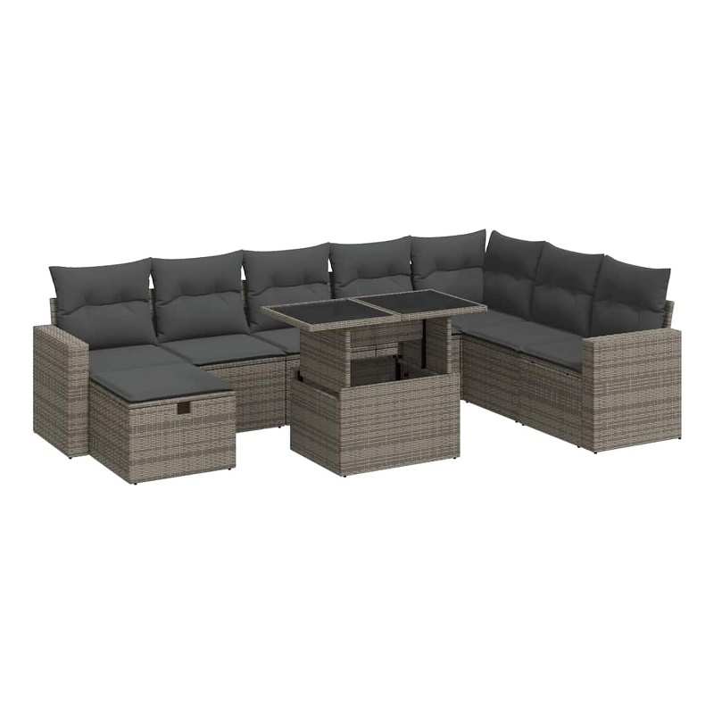 vidaXL Large Sofa Set in Gray