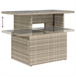 vidaXL 9 Piece Poly Rattan Sofa Set in Gray