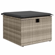 vidaXL 9 Piece Poly Rattan Sofa Set in Gray