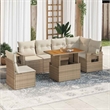 vidaXL 7 Piece Sofa Set in White/Cream/Beige