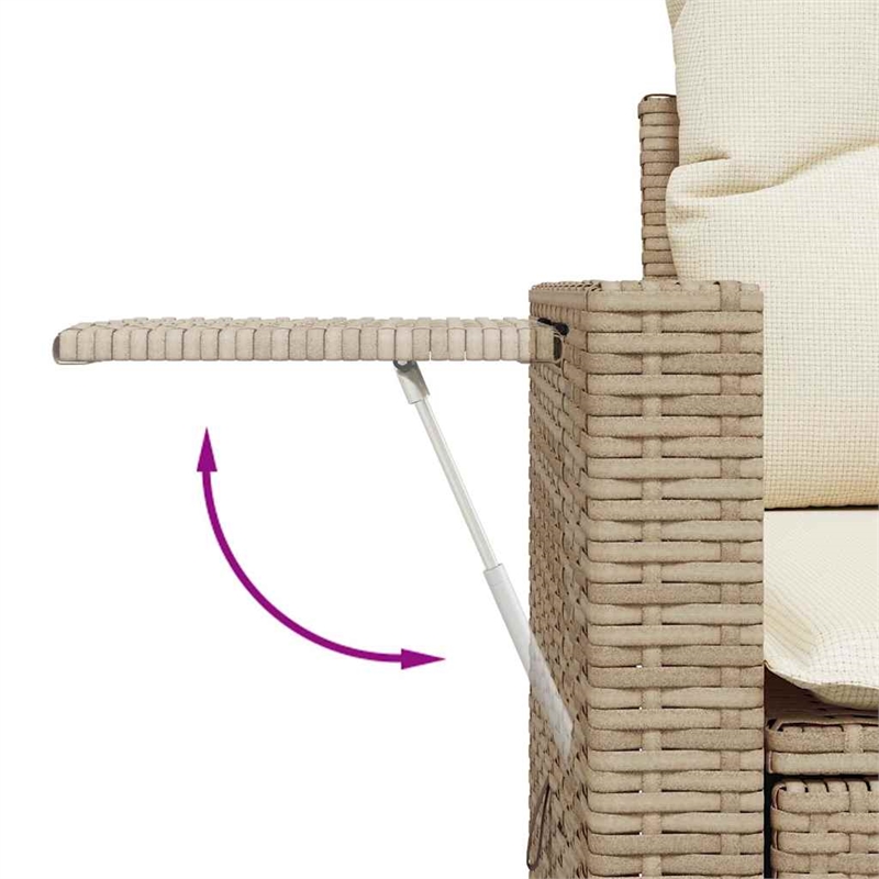 vidaXL 7 Piece Sofa Set in White/Cream/Beige
