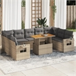 vidaXL 10 Piece Large Sofa Set in Beige