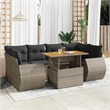 vidaXL 7 Piece Sofa Set in Gray