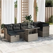 vidaXL Steel Sofa Set in Gray