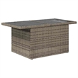 vidaXL 9 Piece Poly Rattan Large Sofa Set in Gray