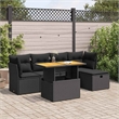 vidaXL 6 Piece Steel Sofa Set in Gray/Black