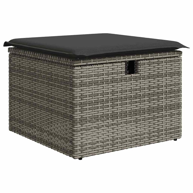 vidaXL 9 Piece Poly Rattan Sofa Set in Beige