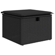 vidaXL 9 Piece Poly Rattan Sofa Set in Black/Gray