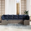 vidaXL Poly Rattan Sofa Set in Gray
