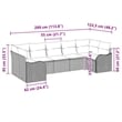vidaXL Poly Rattan Sofa Set in Gray