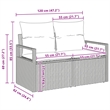vidaXL Poly Rattan Sofa Set in Brown