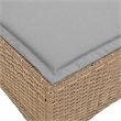 vidaXL Poly Rattan Sofa Set in Gray/Beige