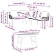 vidaXL Solid Acacia Wood Sofa Set in Beige