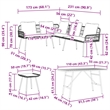 vidaXL Solid Acacia Wood Sofa Set in Beige