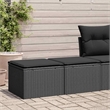 vidaXL 2 Piece Poly Rattan Small Sofa Set