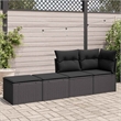 vidaXL 2 Piece Poly Rattan Small Sofa Set