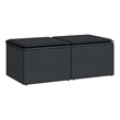 vidaXL 2 Piece Poly Rattan Small Sofa Set