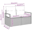 vidaXL Poly Rattan Sofa Set in Brown