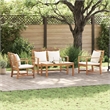 vidaXL Wood Sofa Set in Natural