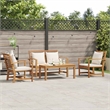 vidaXL Wood Sofa Set in Natural