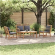 vidaXL Wood Sofa Set in Natural