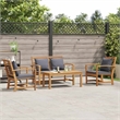 vidaXL Wood Sofa Set in Natural