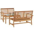 vidaXL Wood Sofa Set in Natural