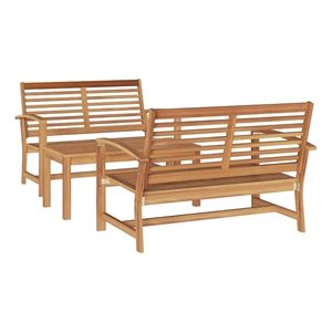 vidaXL Wood Sofa Set in Natural