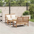 vidaXL Wood Sofa Set in Natural