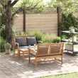 vidaXL Wood Sofa Set in Natural
