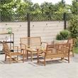 vidaXL Wood Sofa Set in Natural