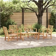 vidaXL Wood Sofa Set in Natural