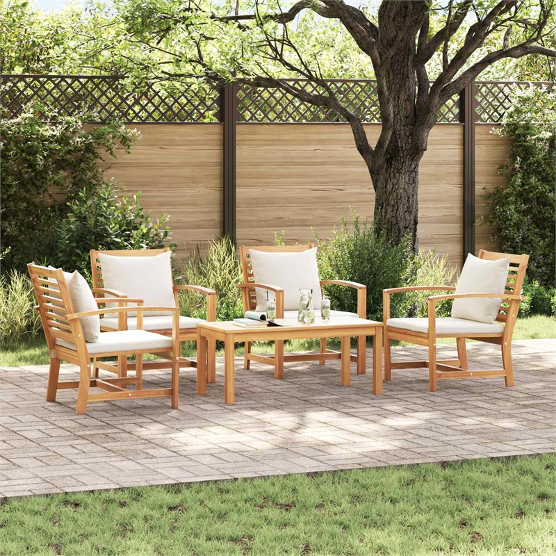 vidaXL Wood Sofa Set in Natural