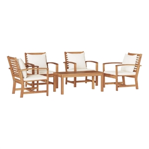 vidaXL Wood Sofa Set in Natural
