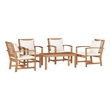vidaXL Wood Sofa Set in Natural