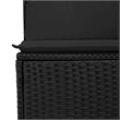 vidaXL Poly Rattan Small Sofa Set in Black