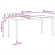 vidaXL Poly Rattan Dining Set in Black