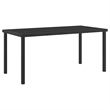 vidaXL Poly Rattan Dining Set in Black