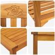 vidaXL Solid Acacia Wood Lounge Set in Brown