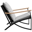 vidaXL Steel Furniture Set in Black/Gray