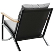 vidaXL Steel Furniture Set in Black/Gray