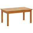 vidaXL Solid Acacia Wood Sofa Set in White/Cream