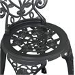 vidaXL Aluminum Bistro Set in Black