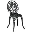 vidaXL Aluminum Bistro Set in Black