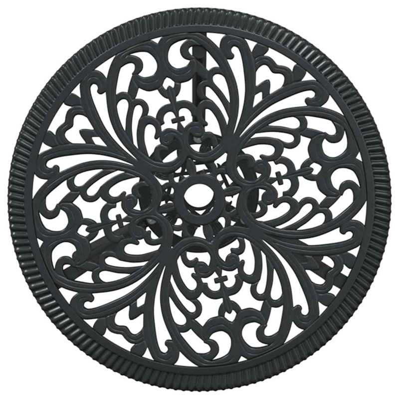 vidaXL Aluminum Bistro Set in Black