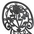 vidaXL Aluminum Bistro Set in Black