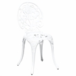 vidaXL Aluminum Bistro Set in White