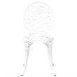 vidaXL Aluminum Bistro Set in White