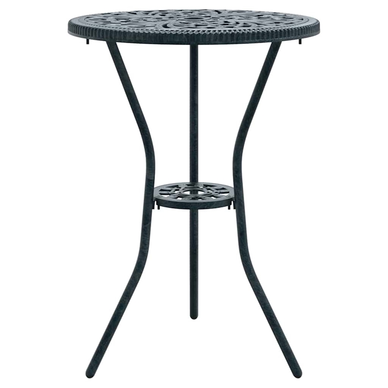 vidaXL Aluminum Bistro Set in Green
