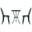 vidaXL Aluminum Bistro Set in Green